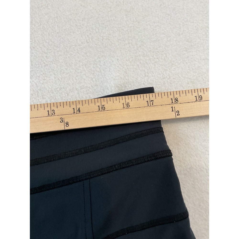 Athleta Womens Black Athletic Skort Side Zip Back Pocket Size 12 Golf Tennis - Picture 3 of 8